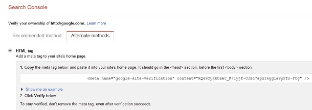 افزودن سایت به گوگل وبمستر تولز