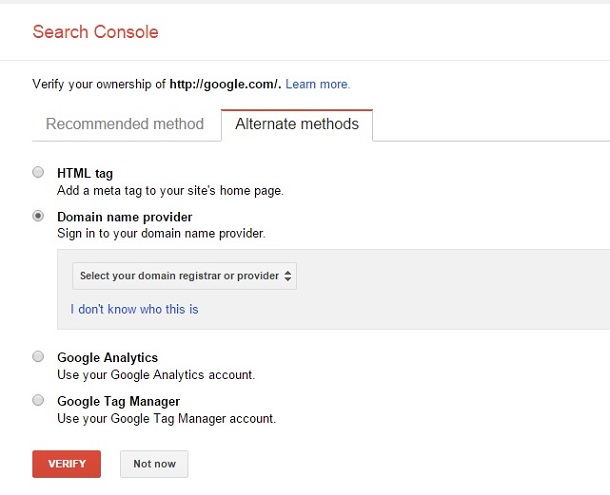 افزودن سایت به گوگل وبمستر تولز