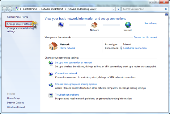 تغییر DNS در ویندوز